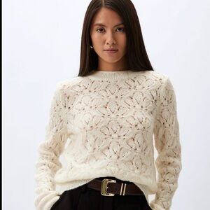 Mango MNG Elegant Cream Knit Sweater